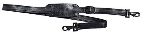 Harness Cowhide Original Leather Shoulder Strap, Black