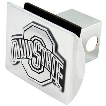 Ohio State Shiny Chrome Hitch Cover