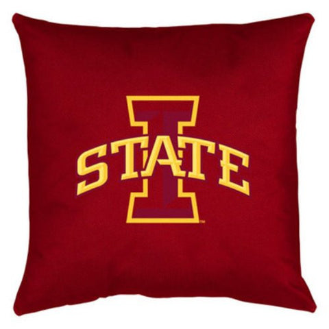 LOCKER ROOM PILLOW Iowa St Cyclones  - Color Bright Red - 18x18