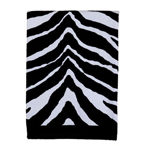 Zebra Wash Towel Black & White
