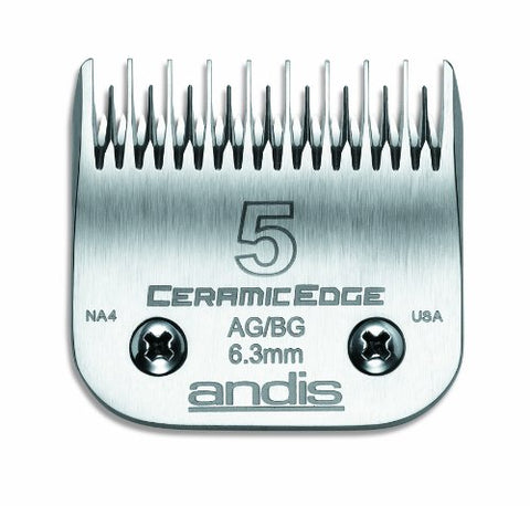Andis Ceramicedge Stainless Steel Blades - 5 Skip Tooth