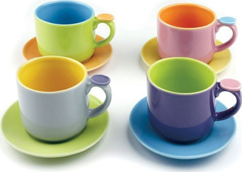 Demitasse, Set of 4, Multi Color