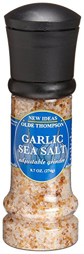 9.7 oz Garlic Sea Salt (Large Grinder Jar, Disposable)