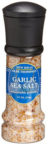 9.7 oz Garlic Sea Salt (Large Grinder Jar, Disposable)