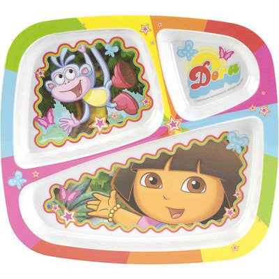Dora the Explorer Divided Plates for Kids