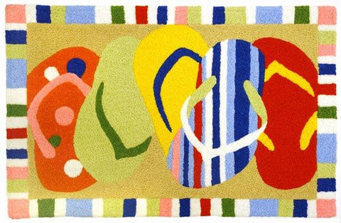 Multi-Colored Sandals 21" x 33"