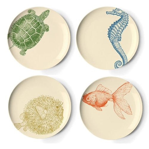 Sealife Side Plates - Set of 4