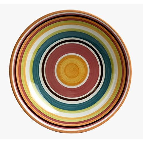Serving Bowl, Multi Stripe 14”