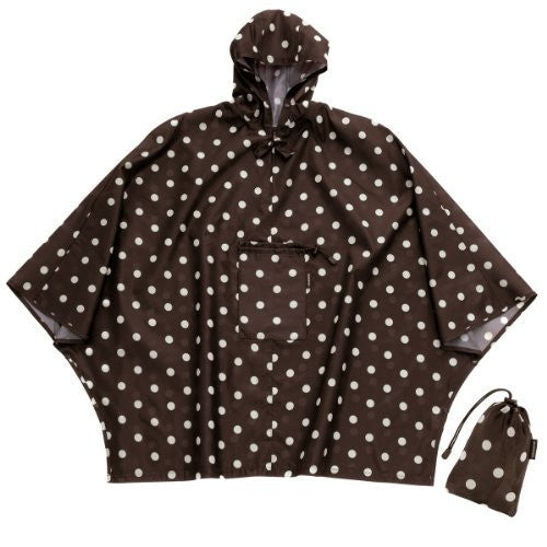 mini maxi poncho mocha dots