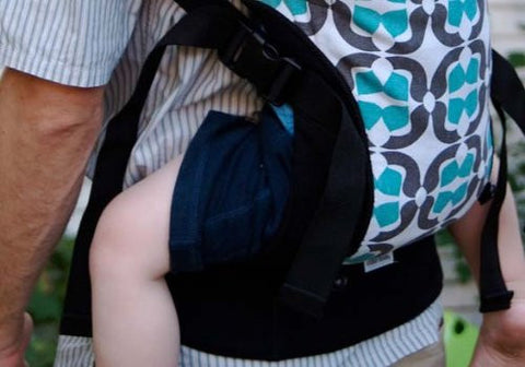 Babywearing support belt black