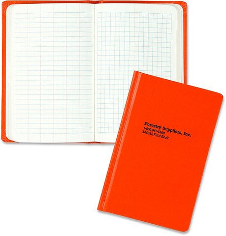 Forestry Suppliers Field Book, 4 x 4 lines, 4-1/2” x 7-1/4”- Red (Hardcover)
