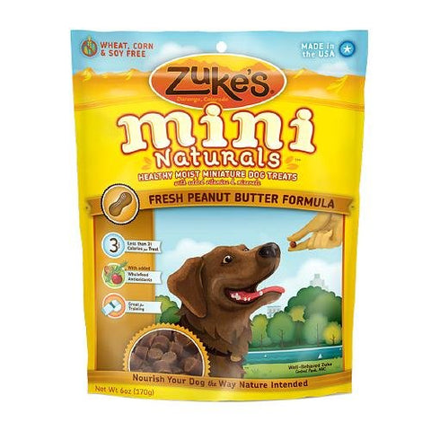 Zuke's Mini Naturals for Dogs - Peanut Butter 6 oz.