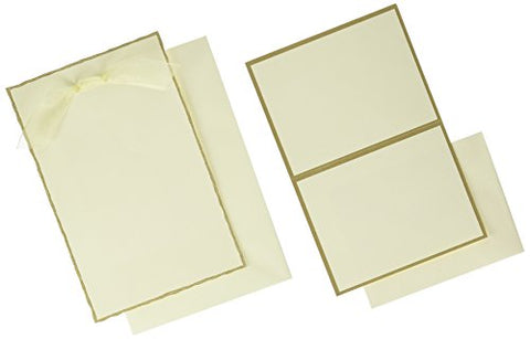 Gartner Studios Gold Foil Deckled Edge Print at Home Wedding Invitation Kit, 50 ct.