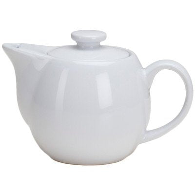 1-2 Teapot w/ Infuser, White 14 Oz