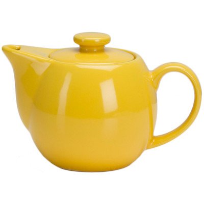 1-2 Teapot w/ Infuser, Yellow 14 oz