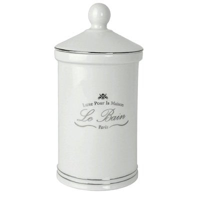 Le Bain: Cotton Jar (White Porcelain)