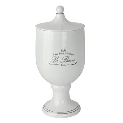 Le Bain: Large Canister (White Porcelain)