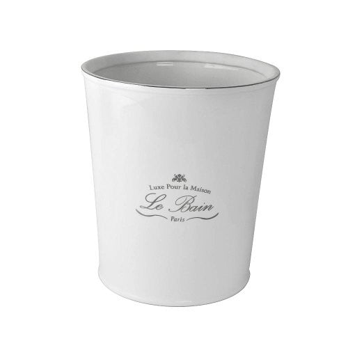 Le Bain: Waste Basket (White Porcelain)