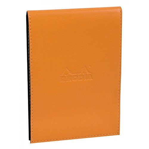 Rhodia Pad Holder Orange with Orange Graph Pad, 4 ½ x 6 ¼