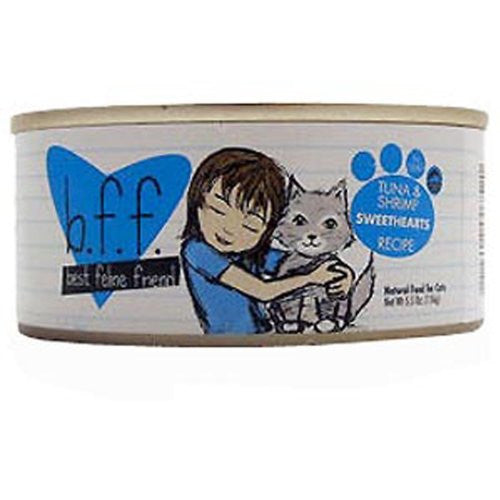 Best Feline Friend Cat Food, Tuna & Shrimp Sweethearts Recipe, 5.5-Ounce Cans (Pack of 8)