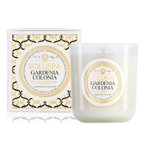 MAISON BLANC Classic Maison Candle, 100 hour (12 oz) Gardenia Colonia