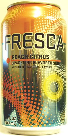 Fresca Peach Citrus Sparkling Flavored Soda Can 12 Oz