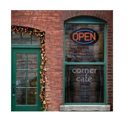 Oval OPEN-CLOSED Sign w/ Remote Control, 23” W x 14” H