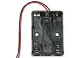 BATTERY HOLDER FOR 3 x AAA-CELL (WITH wires)