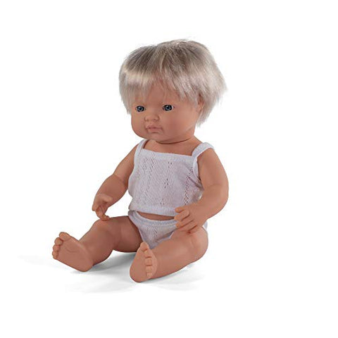 Baby Doll Caucasian Blond Boy 15"