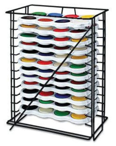 12 Sets 8 Hole Temperas w/Rack