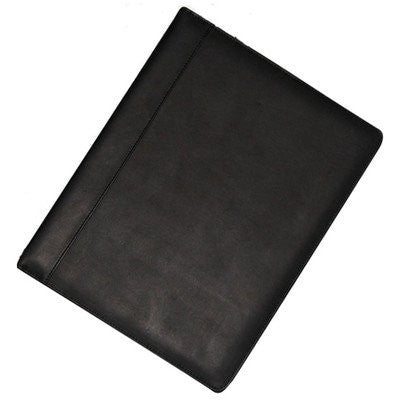 Buxton Genuine Leather Writing Pad Folio, Black