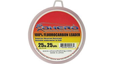 Flourocarbon Leader 100% fluorocarbon, 25lb test, 25 yd spool, 0.45 mm