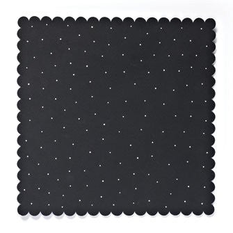Embellish Your Story Black with White Dots Magnetic Memo Board