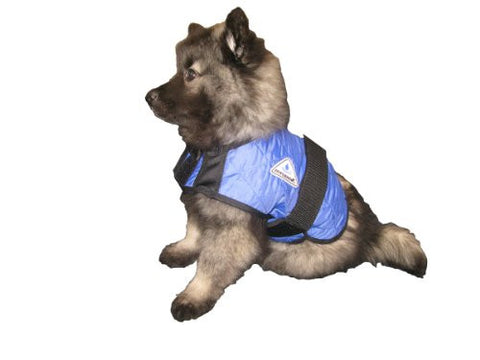 Techniche HyperKewl Evaporative Cooling Dog Coat - Blue - XSmall