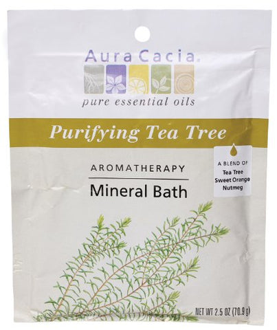 Aura Cacia Mineral Bath, Purifying Tea Tree, 2.5 oz