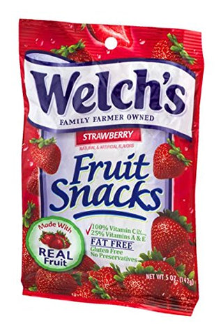 Welches Fruit Snacks Strawberry 5 oz