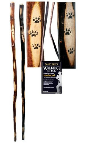 Walking Stick Wood With Strap 54"