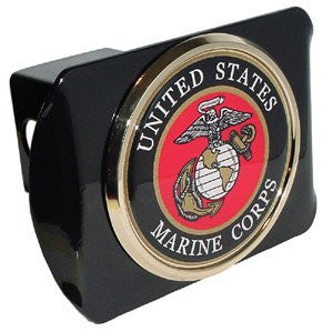 Marine Corps (Seal) Black Hitch Cover