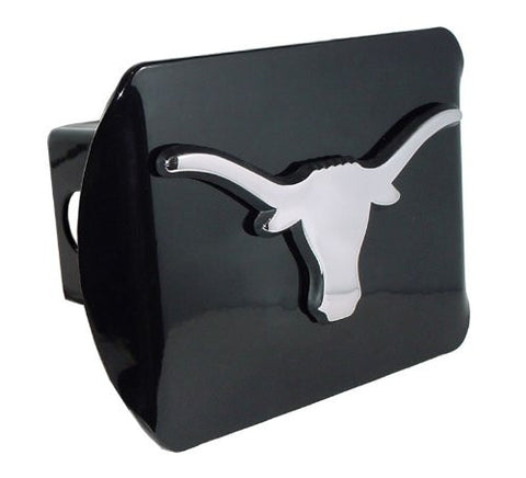Texas (Chrome Longhorn) Black Hitch Cover