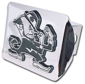 Notre Dame (Leprechaun) Shiny Chrome Hitch Cover