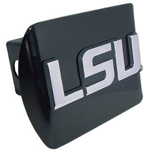 LSU (Block Letters)  Black Hitch Cover