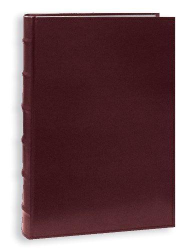 ** Sewn Bonded Leather Bookbound Bi-Directional Albums, Burgundy