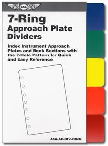 Aviation Supplies & Academics, 7-ring Color Plate Dividers, Jepp