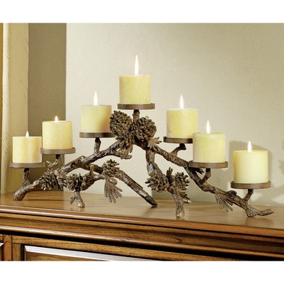 Pinecone Mantlepiece Candlehol