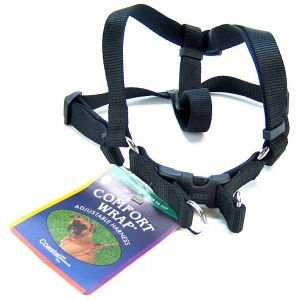 Coastal Pet Nylon Comfort Wrap Adjustable Dog Harness, 3/4-Inch, 20-30" Black