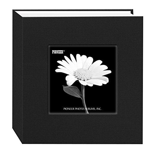 **Fabric Frame Bi-Directional Memo Albums, 4x6, Black