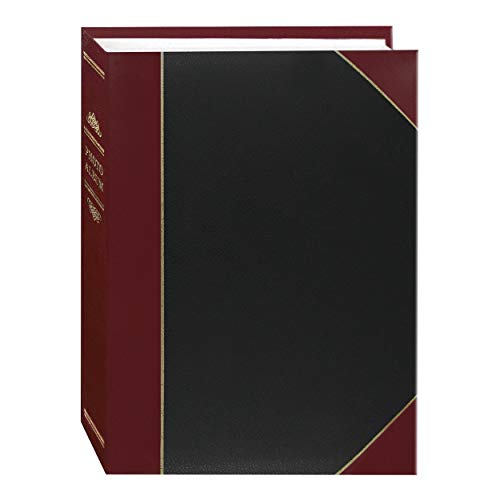 Pioneer 5x7 Mini Ledger Album LBT-57, Black and Red