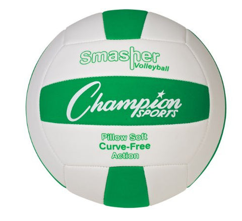 Champion Sports Smasher Series Volleyball, Green/White