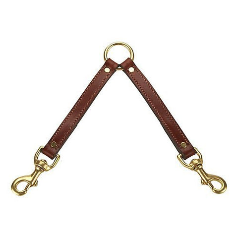 Mendota Two Dog Coupler - Chestnut, 3/4" x 13" (not in pricelist)