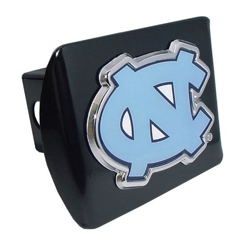 University of North Carolina Color Emblem on Black Metal Hitch Cover